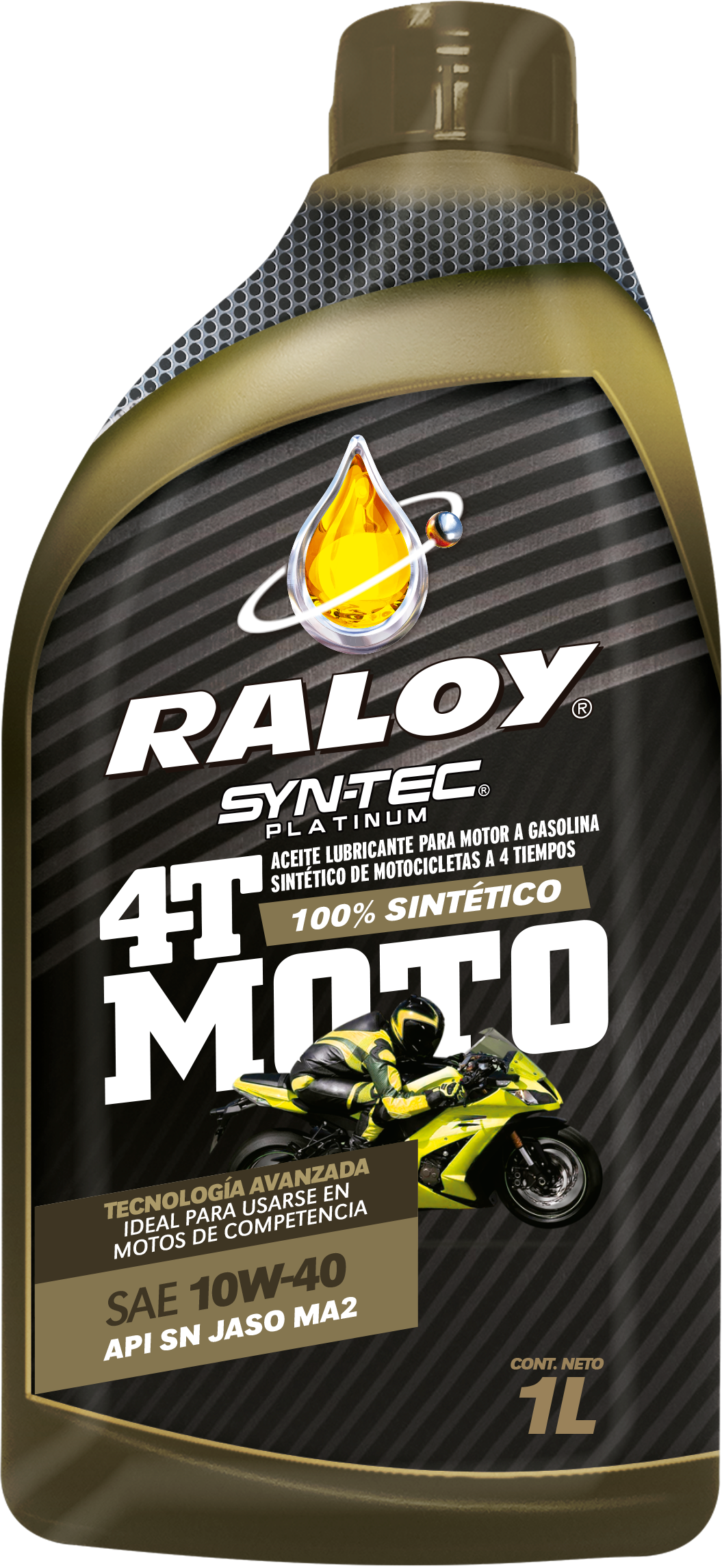 Raloy Syn-Tec Platinum Moto 4T Sae 10W-40
